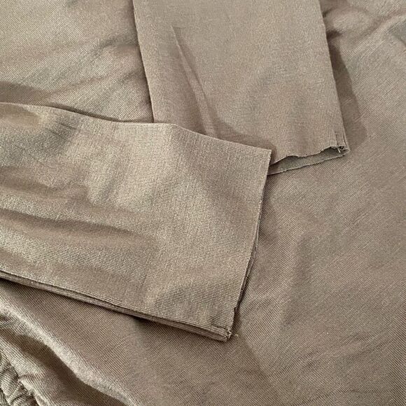 Good American ruched mini dress in fog/olive green small new - Picture 9 of 11